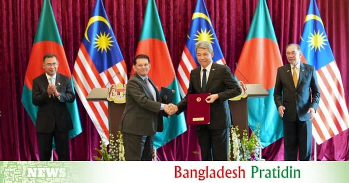 মালয়েশিয়া-বাংলাদেশ শীর্ষ বৈঠকে সমঝোতা চুক্তি স্বাক্ষর — আনওয়ারের প্রতিশ্রুতি শ্রমিক নির্যাতন বন্ধ হবেই
